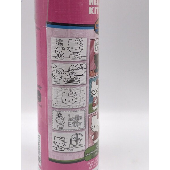 Hello Kitty Lot Play Scene, Floor Color Activity Roll, Toothbrush, 53 Stickers - Picture 8 of 9
